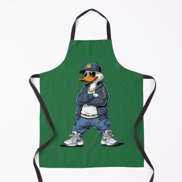 Item preview, Swag Cartoon Duck in Streetwear with Chains and Sunglasses designed and sold by PrintBreeze.