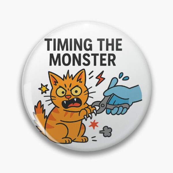 Item preview, Timing the Monster – Angry Cat Nail Trim designed and sold by Bettybee00.