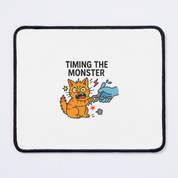 Item preview, Timing the Monster – Angry Cat Nail Trim designed and sold by Bettybee00.