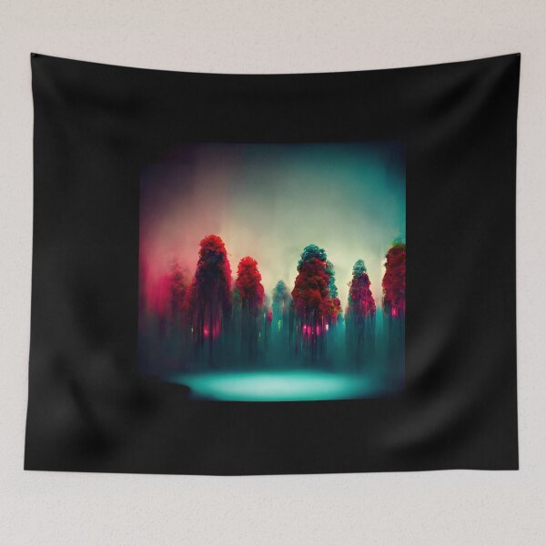 Item preview, Mystical Neon Forest Dreamscape designed and sold by Amr Siam.