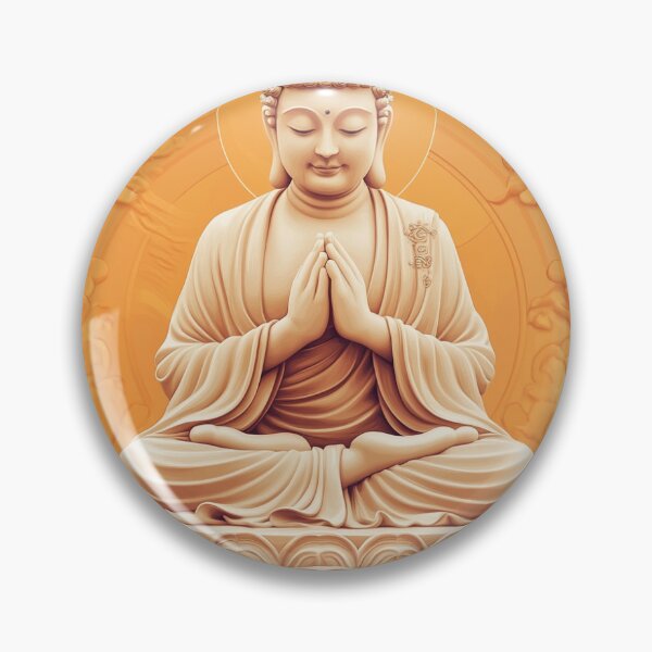 Item preview, Golden Buddha in Prayer – Sacred Serenity Art designed and sold by Yogabyadeola.