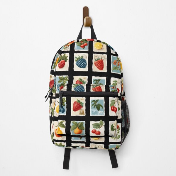 Item preview, Funny Fantastic Fruits Berries Lover Retro Botanical Stamps designed and sold by SecretDicer.