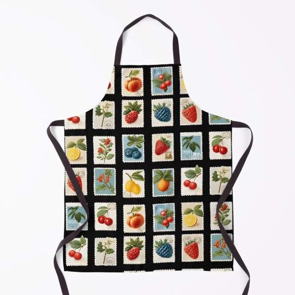 Item preview, Funny Fantastic Fruits Berries Lover Retro Botanical Stamps designed and sold by SecretDicer.