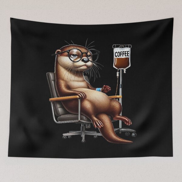 Item preview, Funny Otter IV Coffee Drink Animal Lover designed and sold by Kimberley King Art  King Art.