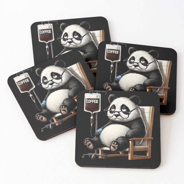 Item preview, Funny Panda IV Coffee Drink Animal Lover designed and sold by Kimberley King Art  King Art.