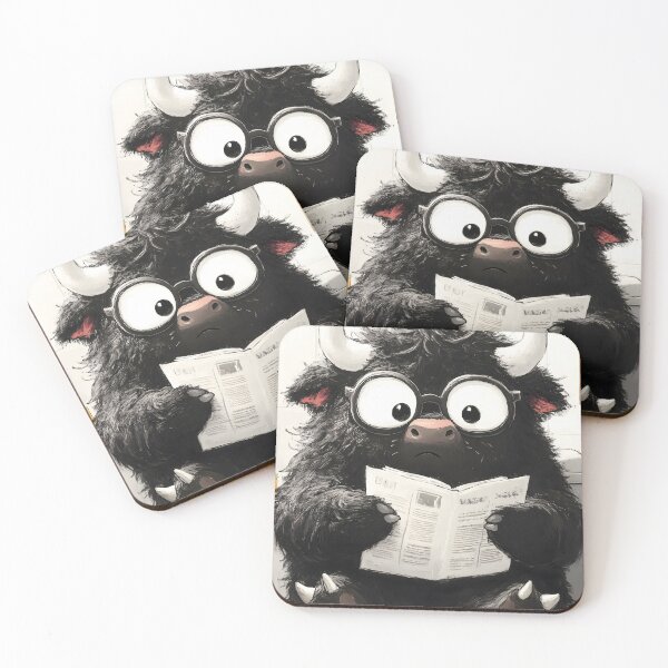 Item preview, Animal Cheery Cozy Buffalo Reading Newspaper Toilet Bathroom Moment designed and sold by earlobejerk.