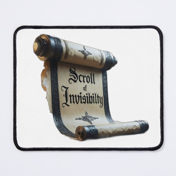 Item preview, Scroll of Invisibility designed and sold by Kamadiart.