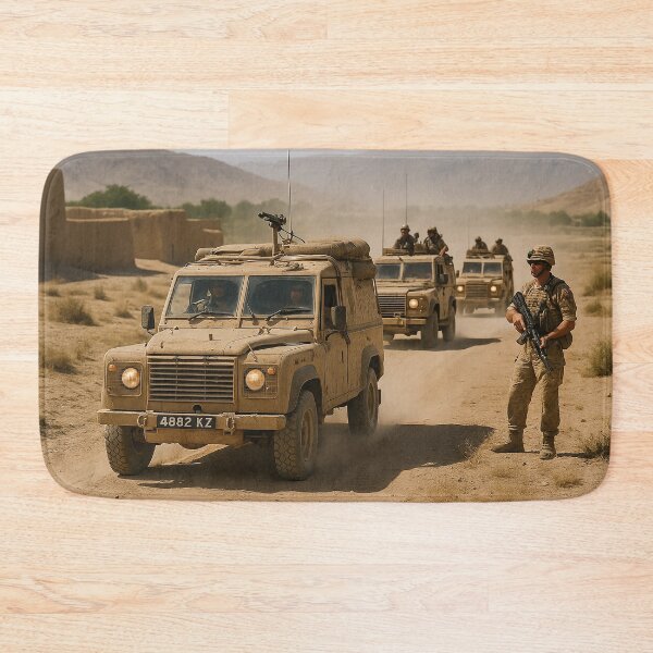 Item preview, Snatch Land Rovers in Helmand designed and sold by Skyframe Aviation.