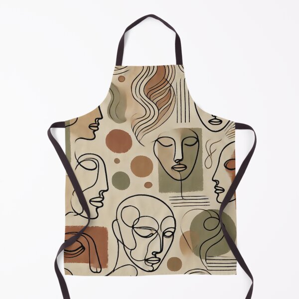 Item preview, Earthbound Faces| Abstract Line Art Faces| Earthy Minimalist Face Drawing Print designed and sold by Mood Press.
