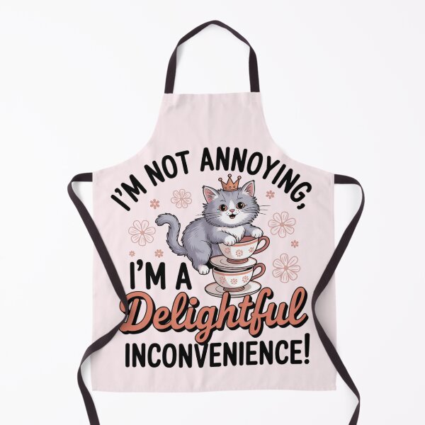 Item preview, Delightful Inconvenience – Cute Cat Funny Quote designed and sold by Design Delinquent.