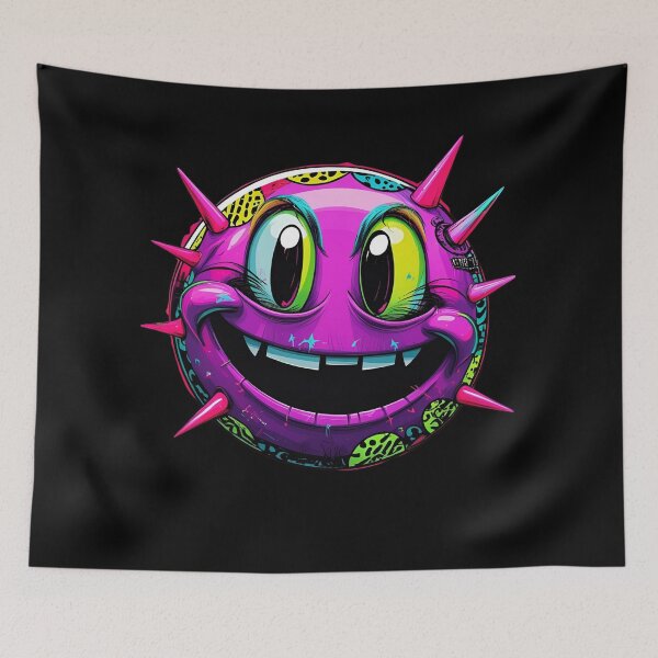 Item preview, Weird electric smiley face designed and sold by whatthefoxsays.