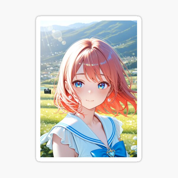 Aperçu de l'œuvre « Fille Seifuku dans la vallée d'été » créée et vendue par SEIMEI2025.