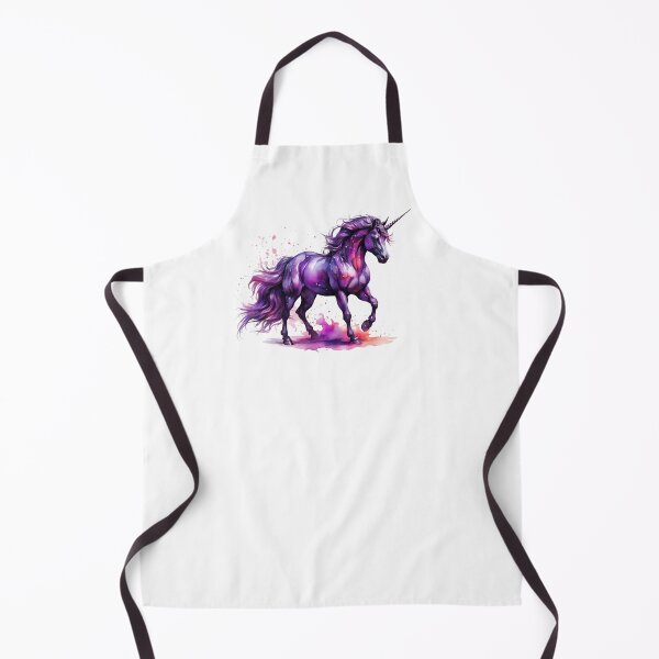 Item preview, purple star unicorn as digital watercolor designed and sold by Rose Design & Photos.