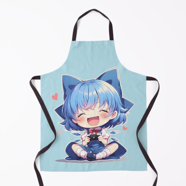Item preview, Girl Cirno Touhou Anime Blue Hair Gaming Controller Chibi Cute designed and sold by earlobejerk.
