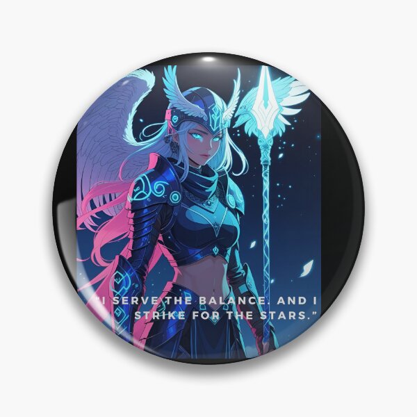 Item preview, Kira – Valkyrie of the Void | Cyberpunk Anime Space Warrior designed and sold by modishwelt.