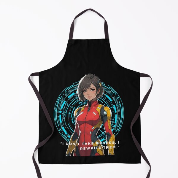 Item preview, Aiko – Rebel Mecha Pilot | Futuristic Anime Girl in Power Suit designed and sold by modishwelt.