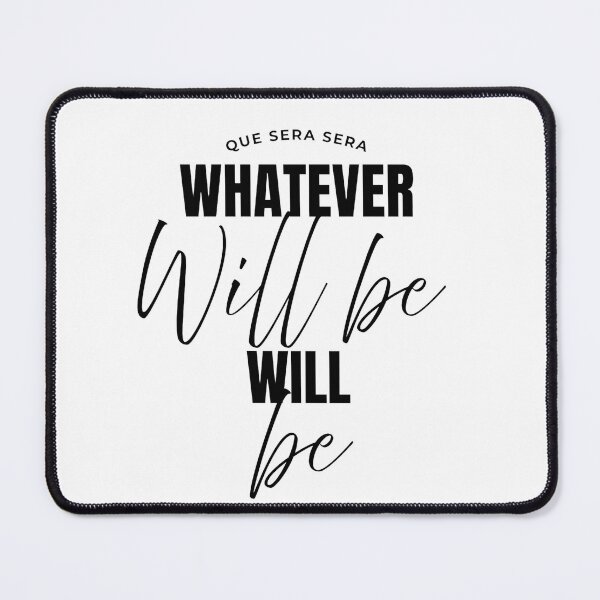 Item preview, Whatever will be will be – Motivational Quote Poster – Bold Typography Art designed and sold by Vibranta Studio.