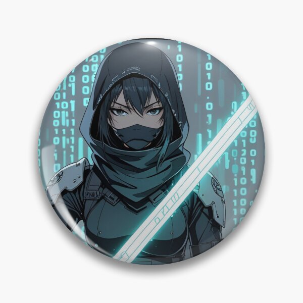 Item preview, Sage – The Silent Hackblade | Anime Cyber Ninja Assassin designed and sold by modishwelt.