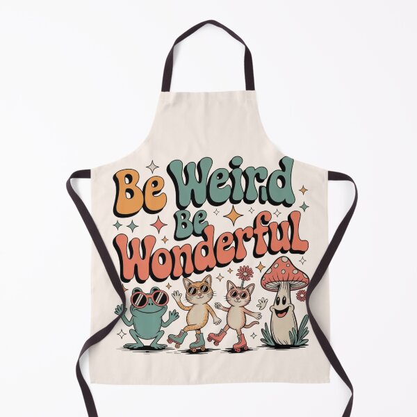 Item preview, Be Weird Be Wonderful – Retro Roller Skating Cats & Friends designed and sold by Design Delinquent.