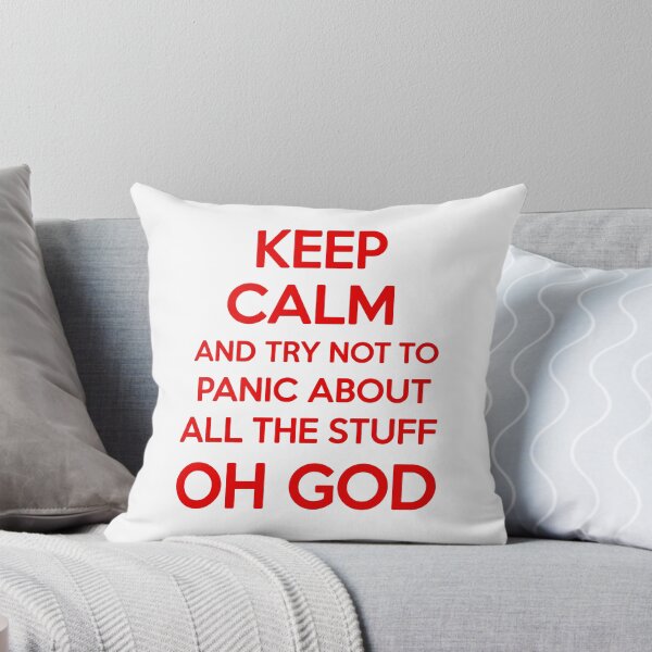Item preview, Keep Calm And Try Not To Panic About All The Stuff designed and sold by Angry Swan Designs.