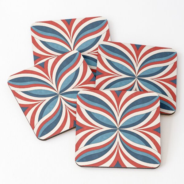 Item preview, Retro flowers pattern designed and sold by trendspatterns.