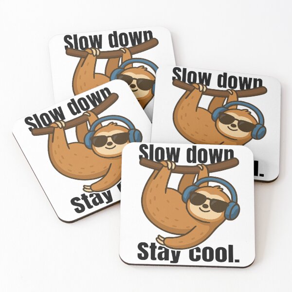 Item preview, Cool Sloth Hanging with Sunglasses and Headphones designed and sold by Tong4130.