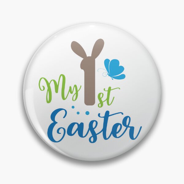 Item preview, My 1st Easter – Cute Bunny & Butterfly Baby Easter Designnk – Cute Cartoon Animal Design for Kids designed and sold by TeesHearts100.