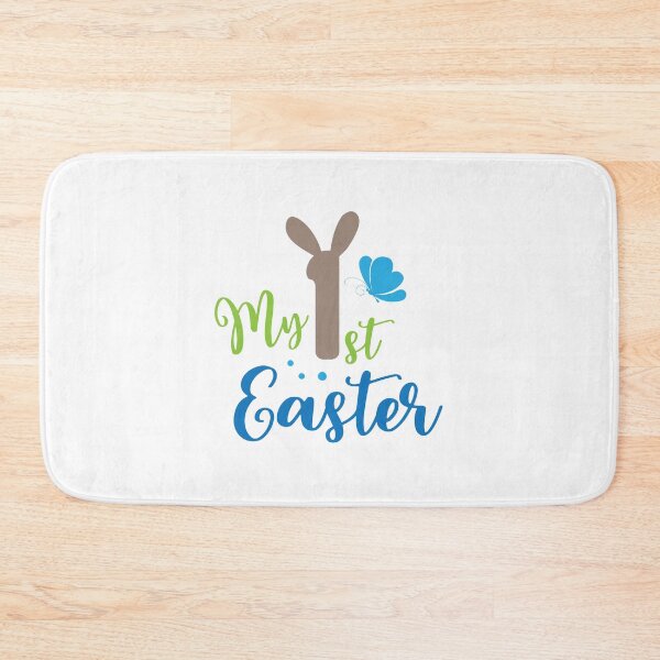 Item preview, My 1st Easter – Cute Bunny & Butterfly Baby Easter Designnk – Cute Cartoon Animal Design for Kids designed and sold by TeesHearts100.