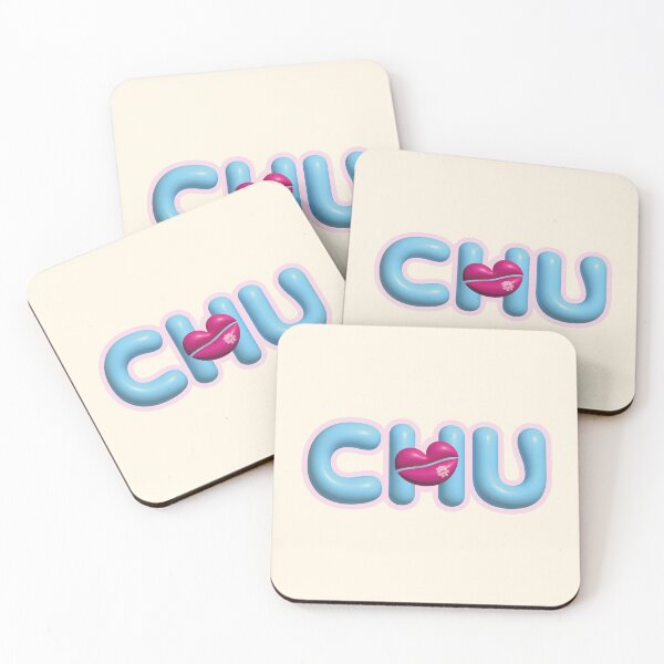 Item preview, CHU Korean Kiss Pop Art – Cute 3D Bubble Lettering with Hangeul designed and sold by hyehye33.