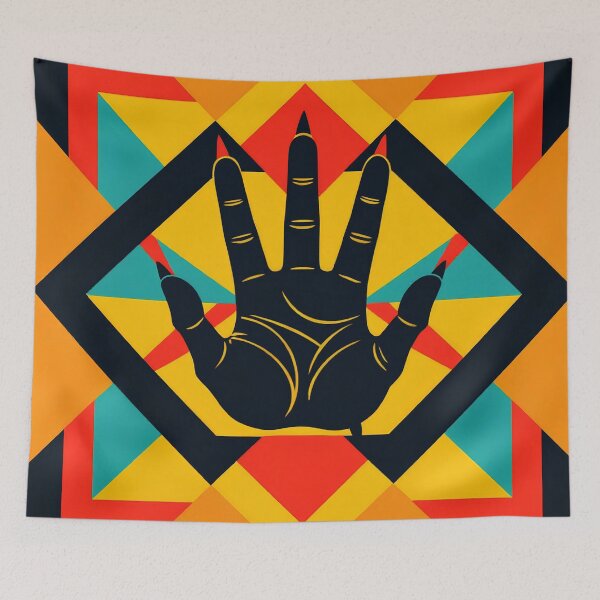 Item preview, Vector colorful tribal design of claw scratches designed and sold by Erlin Rudho.