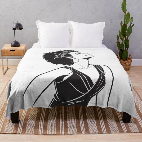 Item preview, Elegant Silhouette of Whitney Houston Vector Art designed and sold by JayceTucker89.