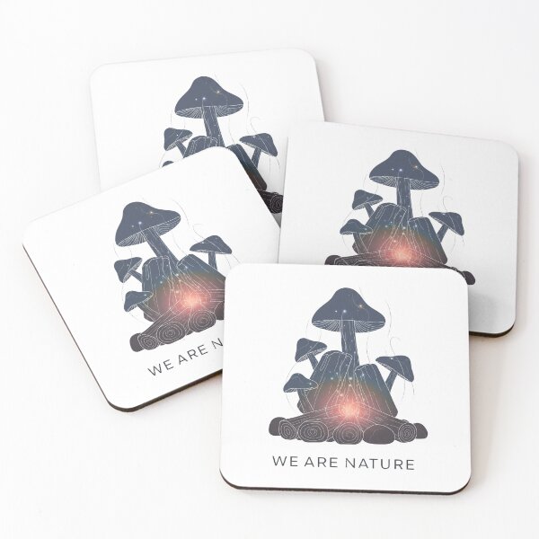 Item preview, Abstract Mushroom Campfire Art designed and sold by BloomKind.