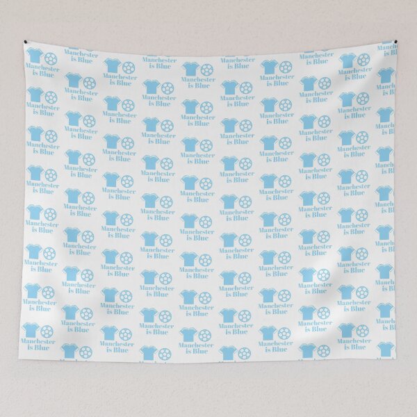 Item preview, Manchester is blue designed and sold by Boldandvivid.
