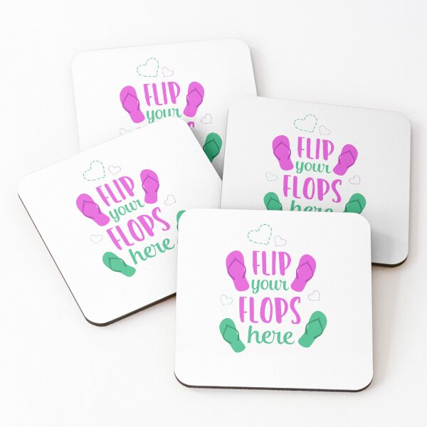 Item preview, Flip Your Flops Here – Fun Summer Flip-Flop Beach Quote Design designed and sold by TeesHearts100.