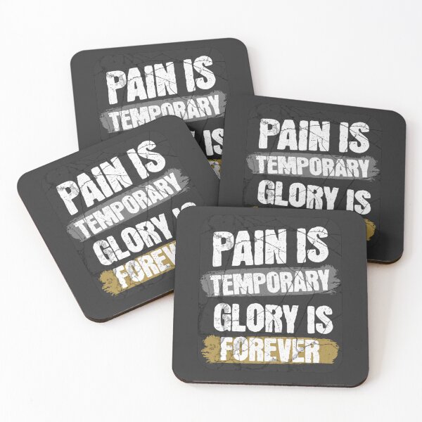 Item preview, Pain is Temporary Glory is Forever designed and sold by VRedBaller.