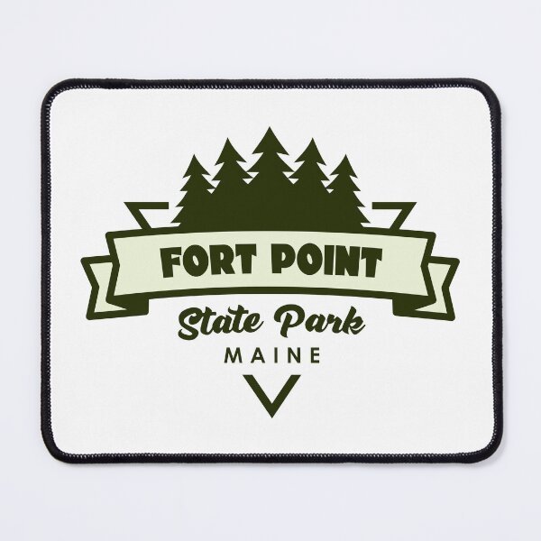 Item preview, Fort Point State Park Maine Trees And Ribbon designed and sold by bivenart.