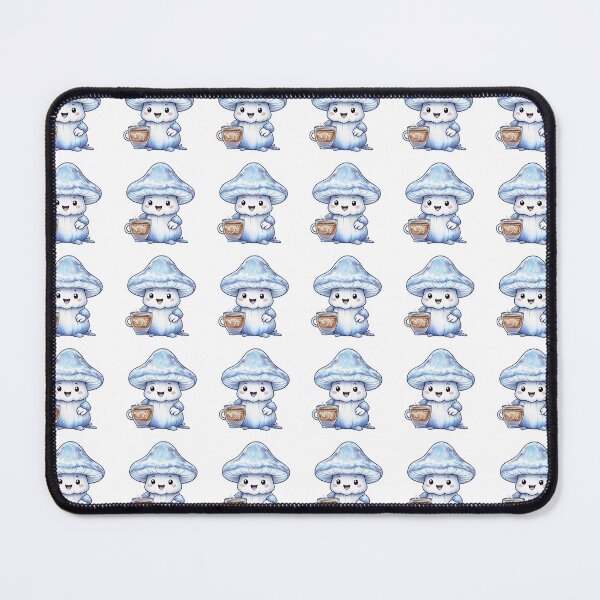 Item preview, Cute Frost Mushroom with Cup of Coffee designed and sold by Silke Kapfer.