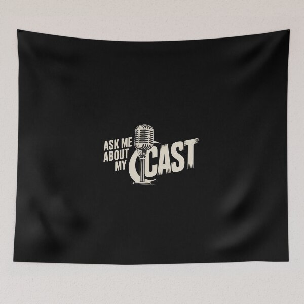 Item preview, Ask Me About My Podcast Microphone Podcaster designed and sold by KarstenNoanra.
