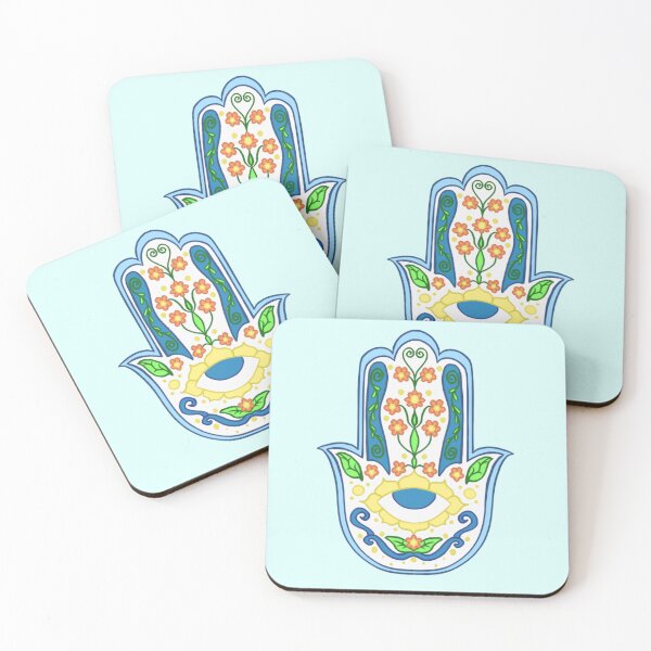 Artikelvorschau, Blumen Hamsa entworfen und verkauft von warm adornments.