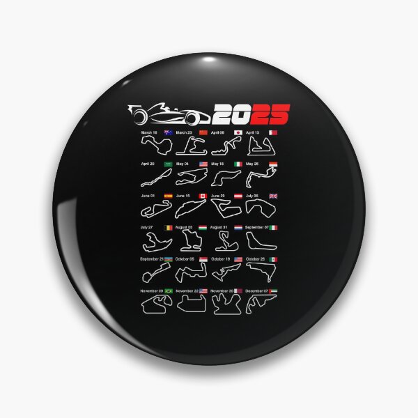 Item preview, Calendar Formula race cars 2025 circuits v2 designed and sold by ideasfinder.