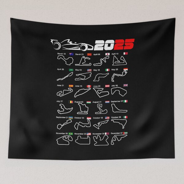Item preview, Calendar Formula race cars 2025 circuits v2 designed and sold by ideasfinder.