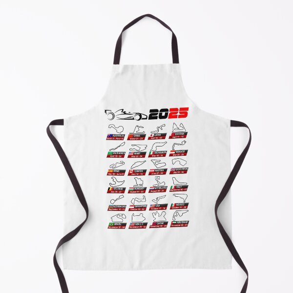 Item preview, Calendar Formula race cars 2025 circuits sport white v2 designed and sold by ideasfinder.