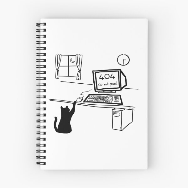 Item preview, 404 ‘cat not found’ joke designed and sold by Curiously_Kara.