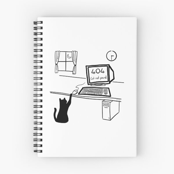 Item preview, 404 ‘cat not found’ joke designed and sold by Curiously_Kara.