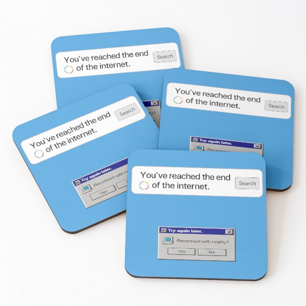 Item preview, Endless Internet Fun: You Have Reached the End of the Internet! - Funny Meme for Surfing Enthusiasts designed and sold by Coolverce.
