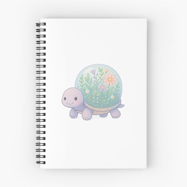 Item preview, Terrarium Turtle – Cute Pastel Garden Shell Animal I Whimsical Creatures Collection designed and sold by Domci.