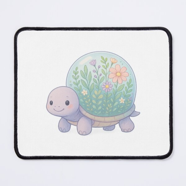 Item preview, Terrarium Turtle – Cute Pastel Garden Shell Animal I Whimsical Creatures Collection designed and sold by Domci.