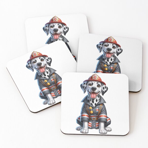 Item preview, Dalmatian Firefighter Cartoon Cute Dalmatian Fireman designed and sold by sjohnson70.