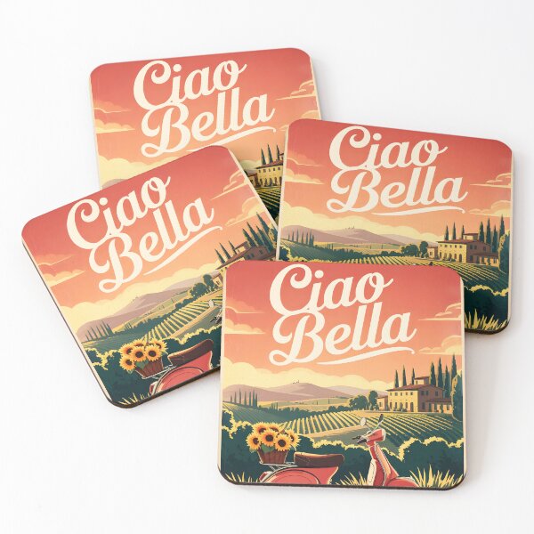 Item preview, Ciao Bella – Vintage Italian Countryside Ride Poster designed and sold by EmeraldeaArt.