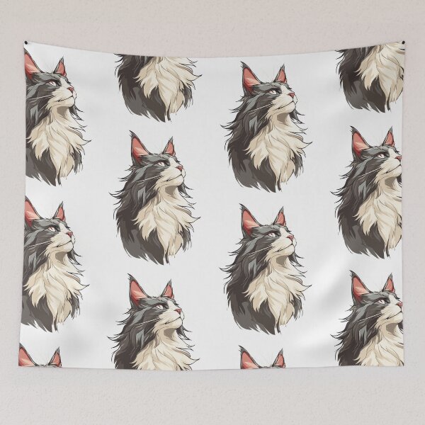 Item preview, Wild Norwegian Forest Cat designed and sold by bapupa.